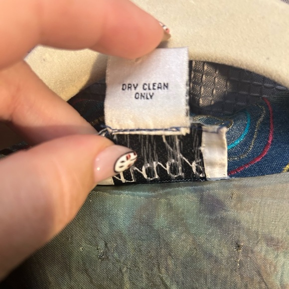 Anage Multicolor Embroidered Silk-Blend Jacket - Picture 6 of 7